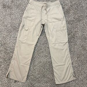 Cherokee Wide Leg Khaki Scrub Bottoms